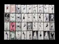A Group of 66 Early 20th Century Boxing Exhibit Post Cards Including Jack Dempsey, Gene Tunney, Joe Louis and John L. Sullivan,