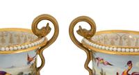 A Pair of English Porcelain Spill Vases