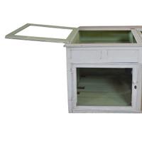 A Wood and Glass Display Cabinet 27.5" W x 27.5" D x 13.5" H — United States, Early 20th Century