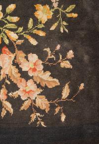 A Floral Needlepoint Rug