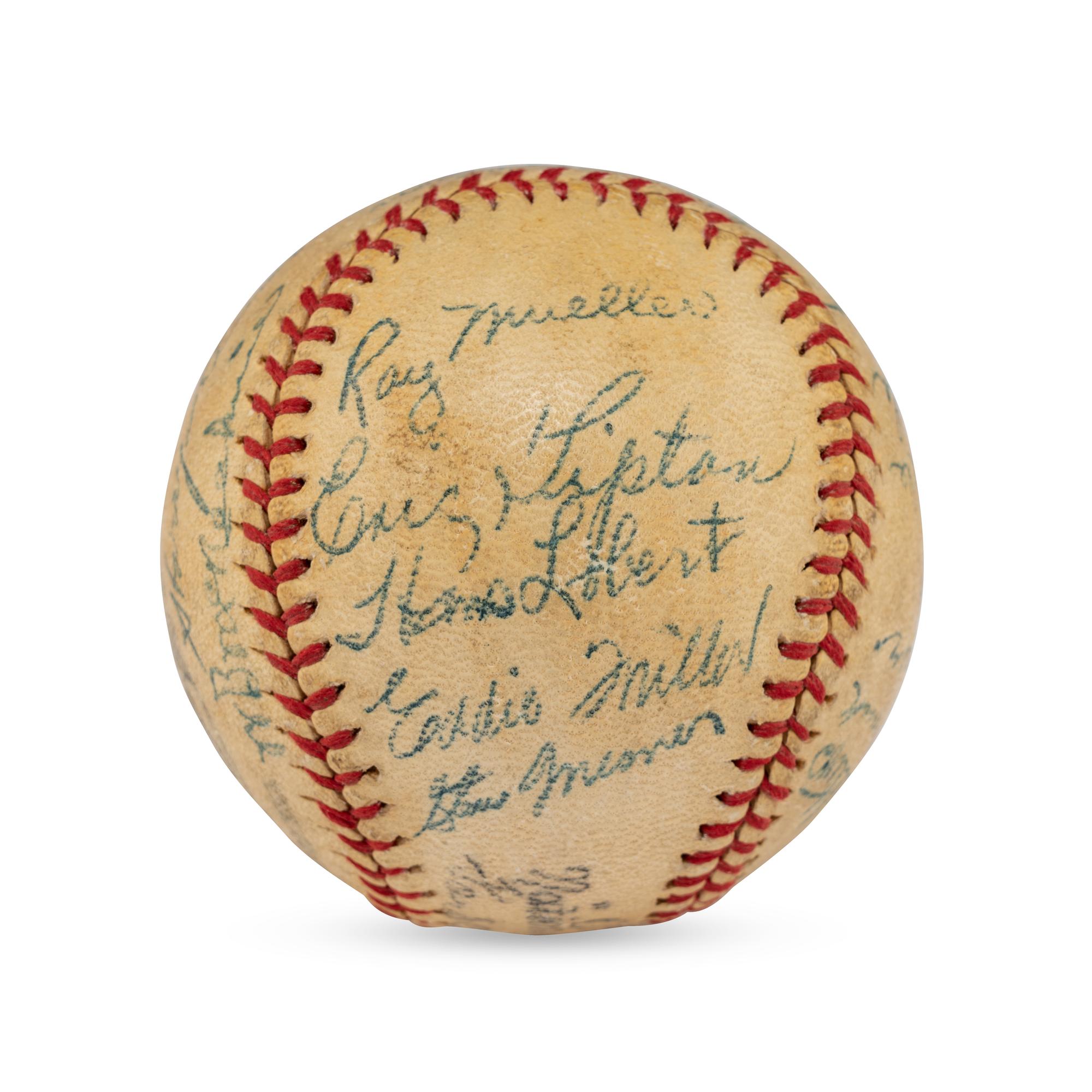 A 1944 Cincinnati Reds Team Signed Autograph Baseball