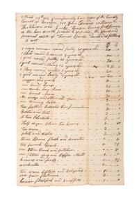 [SLAVERY & ABOLITION]. A group of 9 documents related to the enslavement of individuals in Bourbon County, Kentucky, incl. estate appraisement of a horse breeder who enslaved six people.