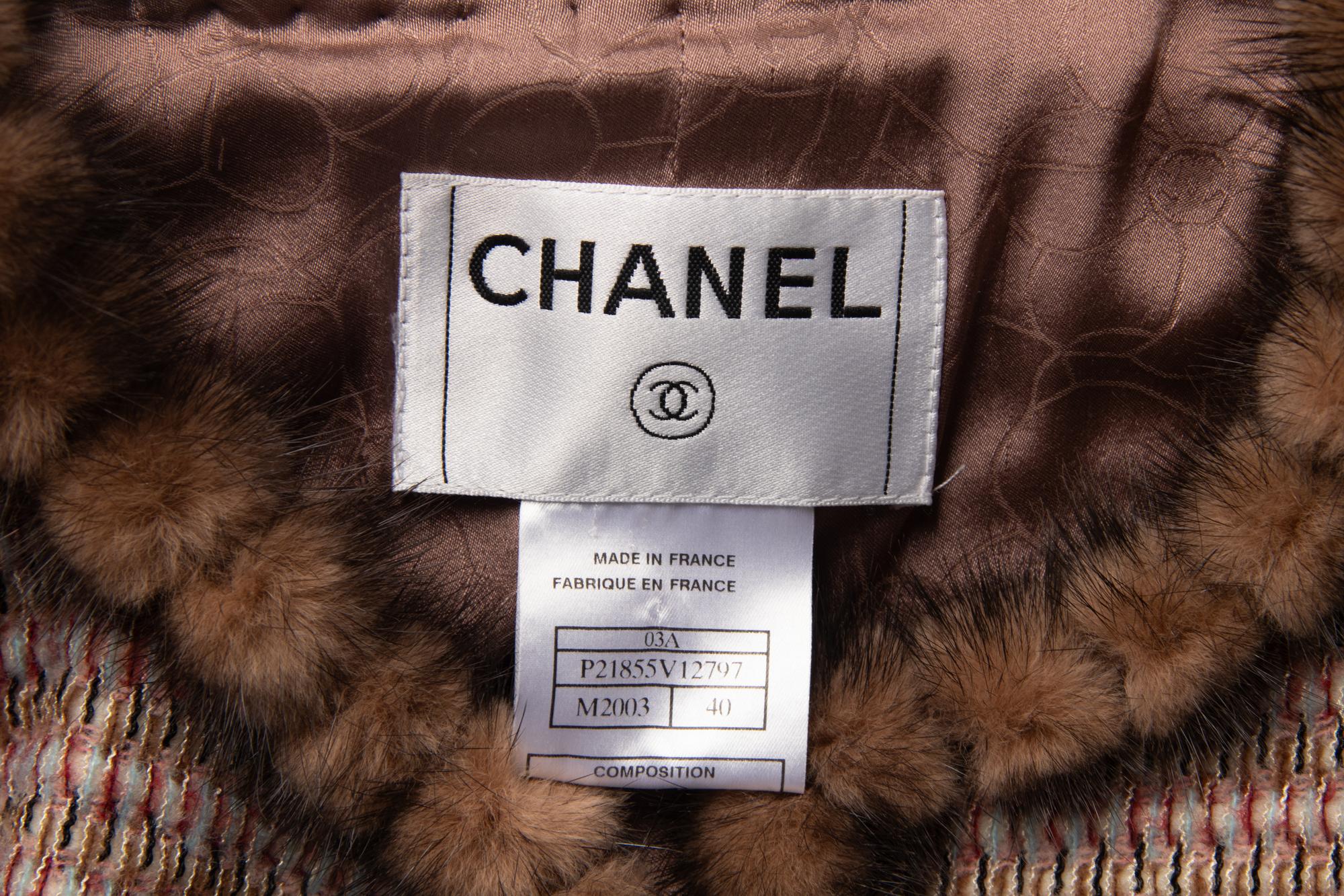 Chanel Mink-Trimmed Jacket, 2003