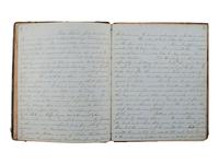 [CIVIL WAR]. Manuscript book documenting the wartime experiences of a 1st South Carolina Infantry private occupying captured Union forts near Charleston, SC. 1861.