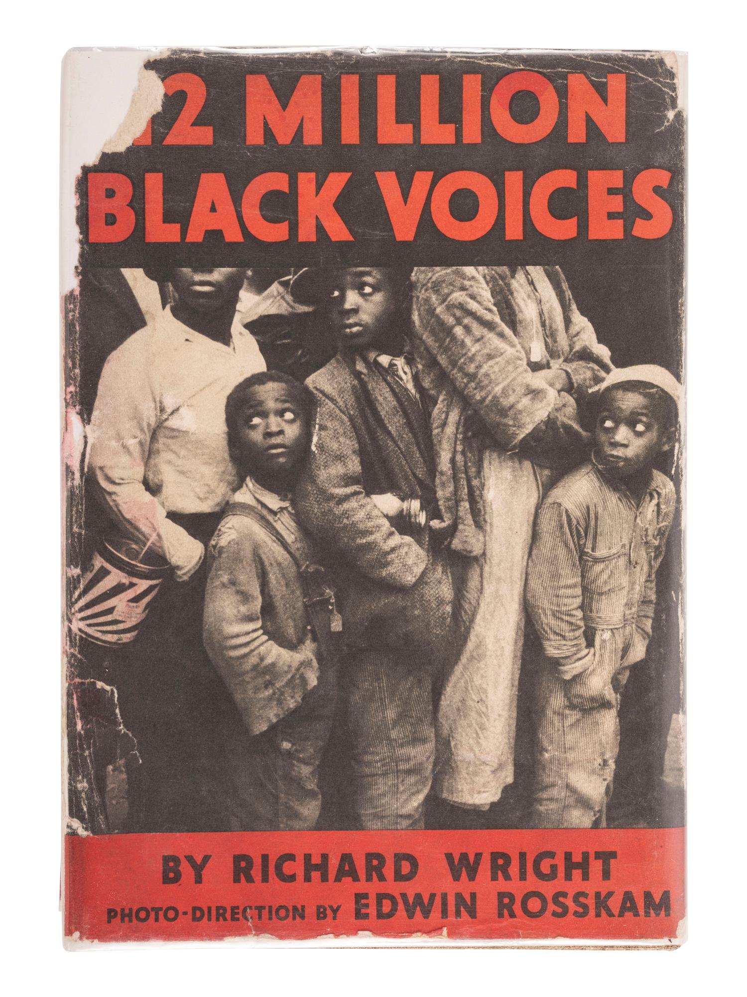 [AFRICAN AMERICANA]. WRIGHT, Richard. 12 Million Black Voices . Photo-Direction by Edwin Rosskam. New York: The Viking Press, 1941.