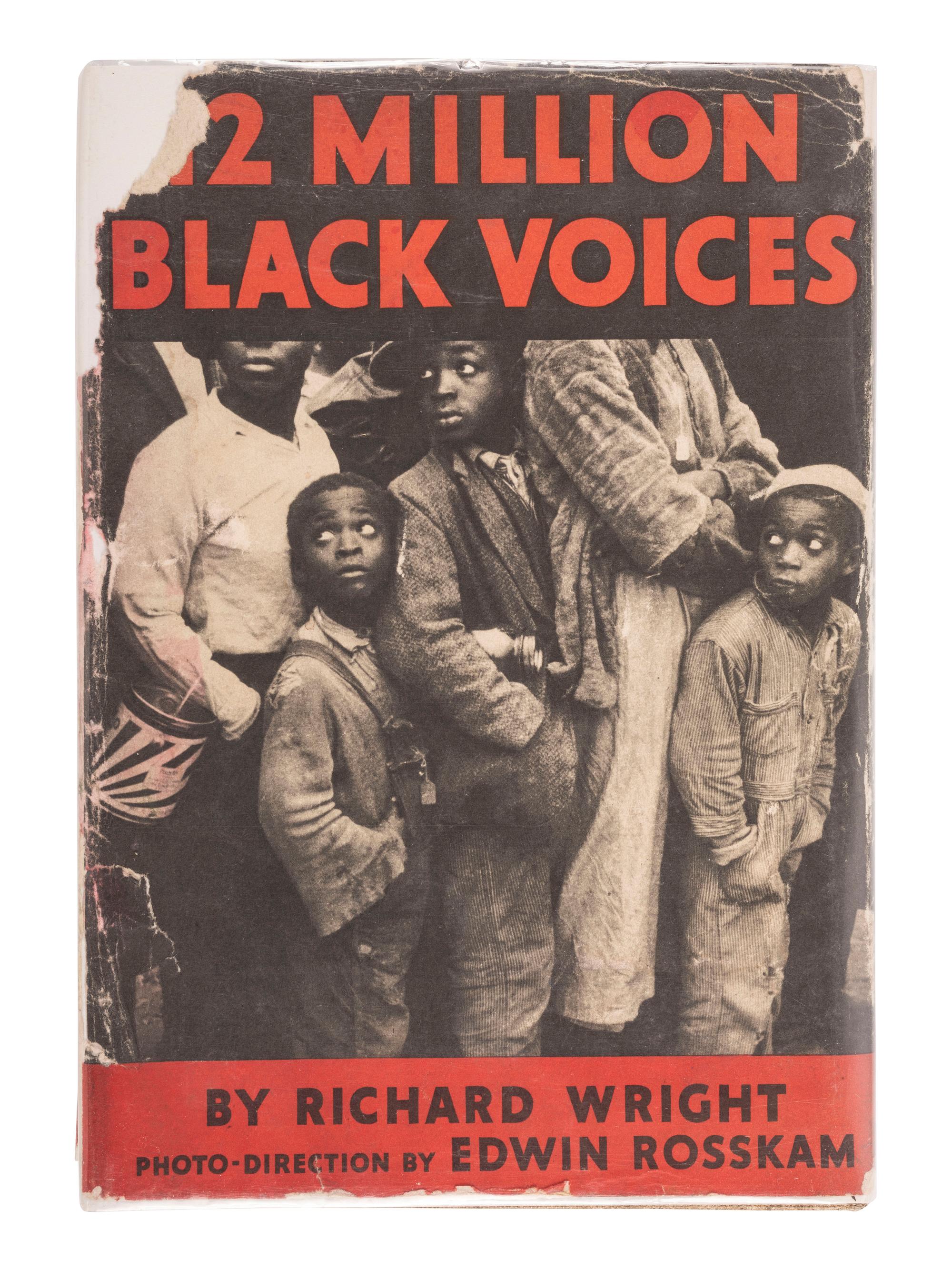 [AFRICAN AMERICANA]. WRIGHT, Richard. 12 Million Black Voices . Photo-Direction by Edwin Rosskam. New York: The Viking Press, 1941.
