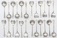 A Partial American Silver Flatware Set, R. Wallace & Sons Length of first 5 1/4 inches. — MID 20TH CENTURY