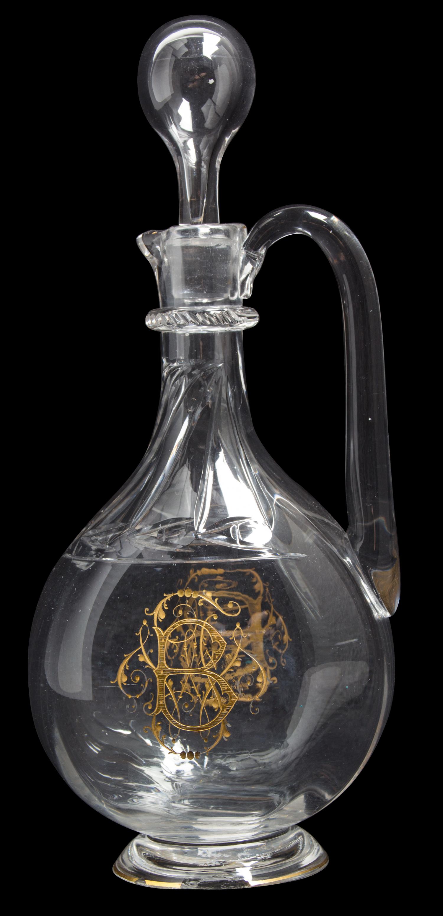A Le Rosey Crystal Decanter Height 10 x diameter 5 inches. — CIRCA 1848