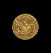 A United States 1845 Liberty Head $2.50 Gold Coin