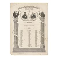 [Lincoln, Abraham] National Inauguration Ball Invitation. March 4th, 1865