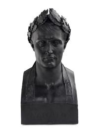 A Painted Composition Bust of Napoleon as Caesar