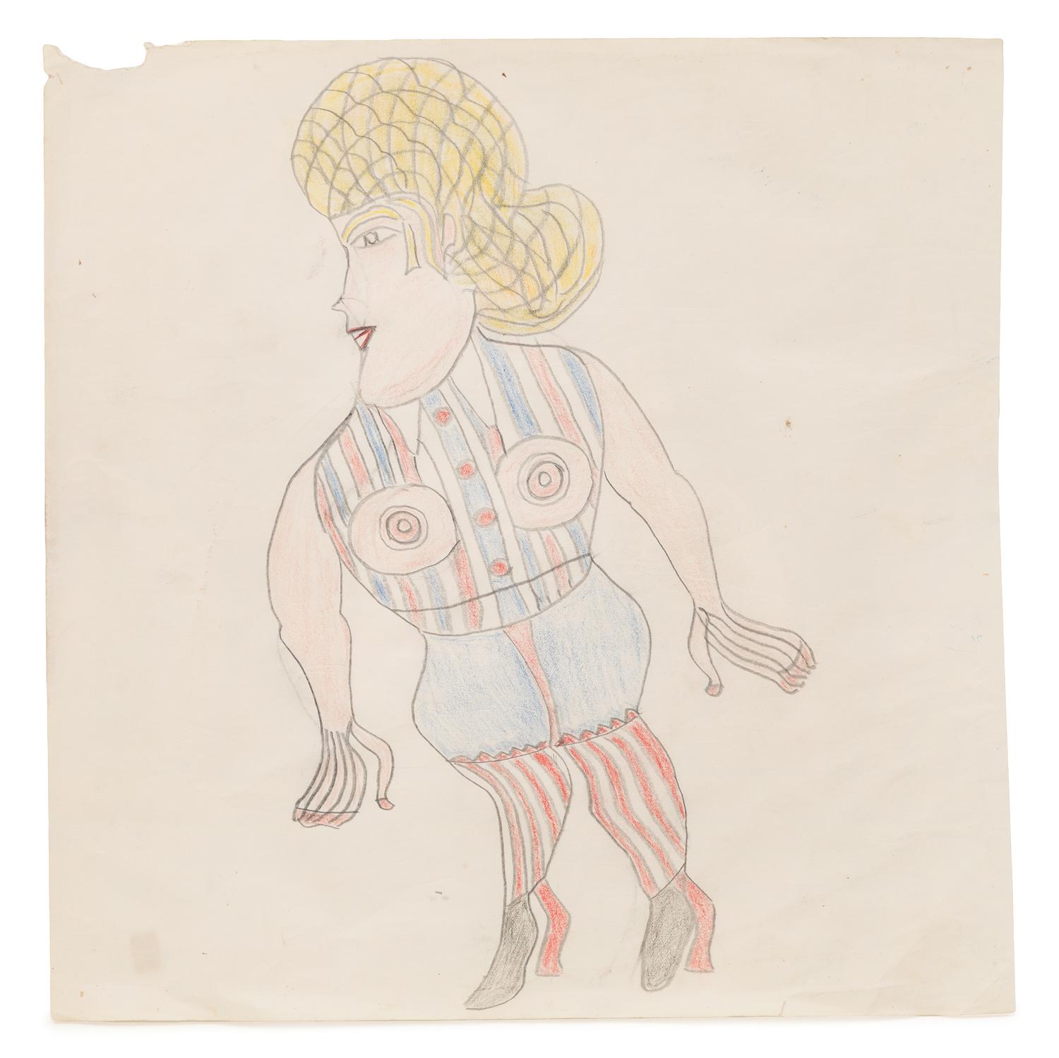 Henry Speller, (American, 1900-1996), Untitled (Superwoman)