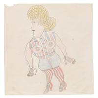 Henry Speller, (American, 1900-1996), Untitled (Superwoman)