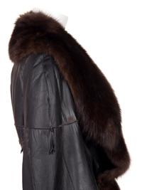 Ralph Rucci Pieced Sable Coat with a Smoothed and Blackened Suede Exterior, 2014