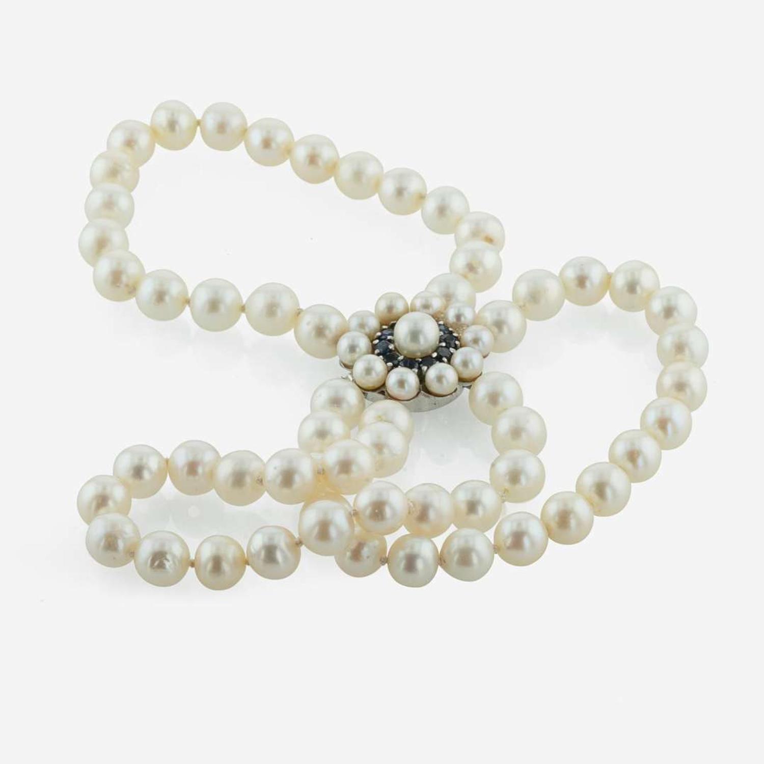 A Collection of 14K White Gold and Pearl Jewelry