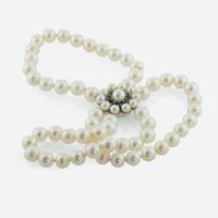 A Collection of 14K White Gold and Pearl Jewelry