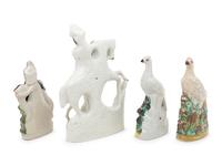 Four Staffordshire Figures