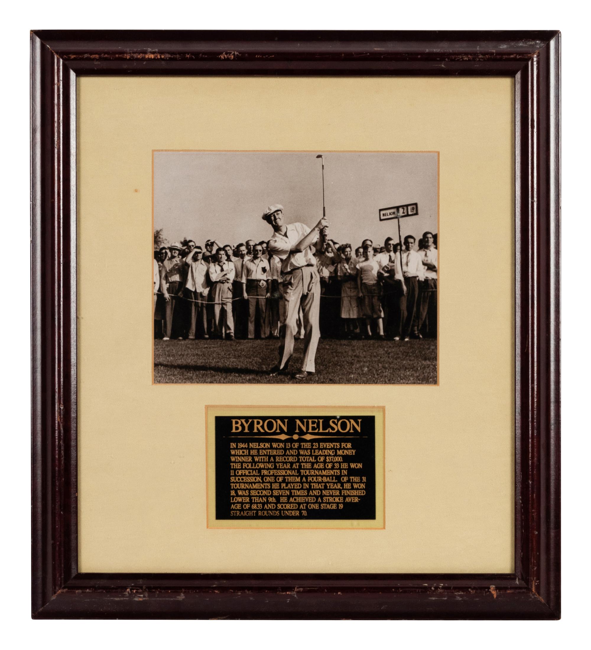 A Group of 13 Photographs of Golfers Formerly Displayed at Mike Ditka’s Restaurant