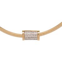 YELLOW GOLD AND DIAMOND NECKLACE