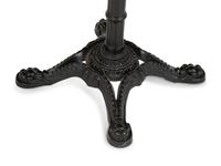 A Victorian Bistro Table with Iron Base and Cherry Top