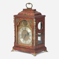 A George III gilt-bronze mounted red japanned bracket clock Thomas Moore, London, late 18th century