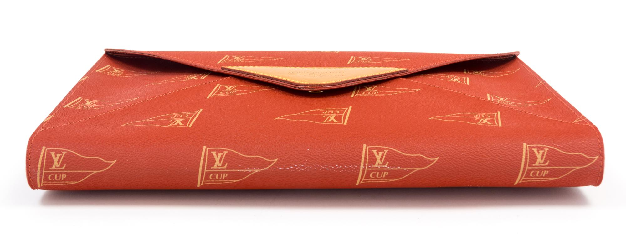A Louis Vuitton Limited Edition The Americas Cup Portfolio, 14" x 10.5" x 1.5".