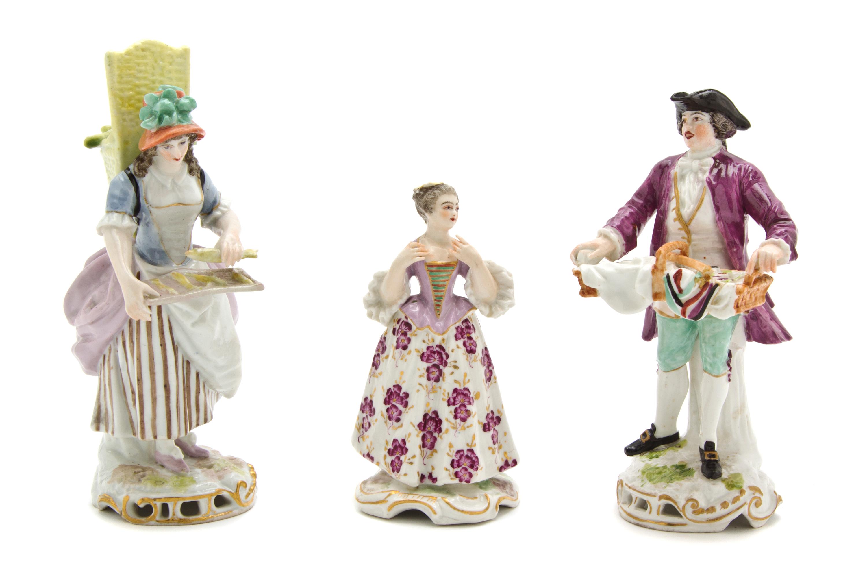 Two Samson & Company Porcelain Figures, Height 4 1/2 inches.