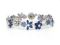 VAN CLEEF & ARPELS, SAPPHIRE AND DIAMOND 'FOLIE DES PRÉS' BRACELET
