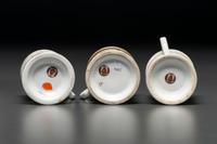 Three Barber's Porcelain Occupational Shaving Mugs