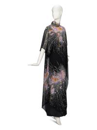 Hanae Mori, Layered Floral Tunic Gown