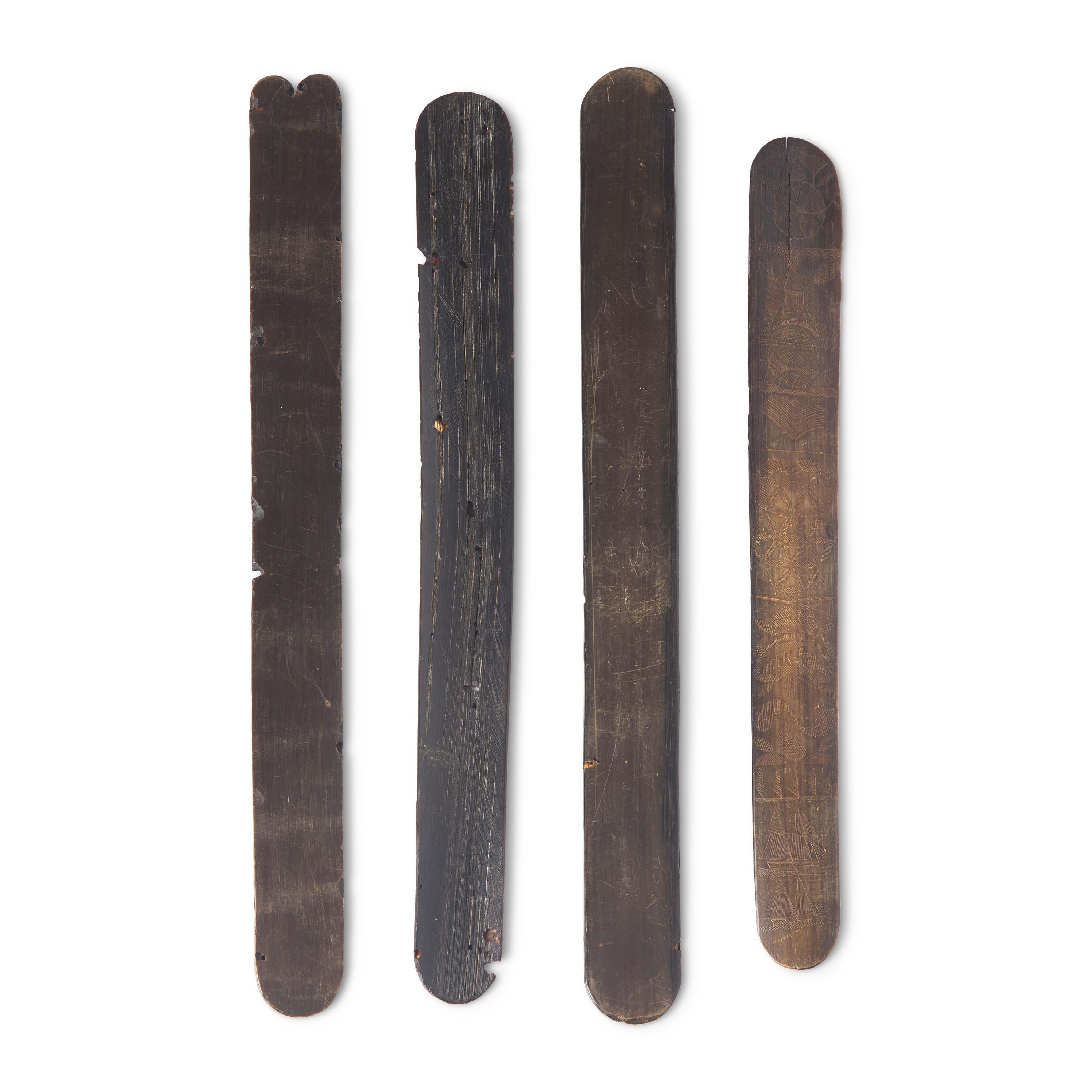 A Group of Four Sailor-Carved Busks