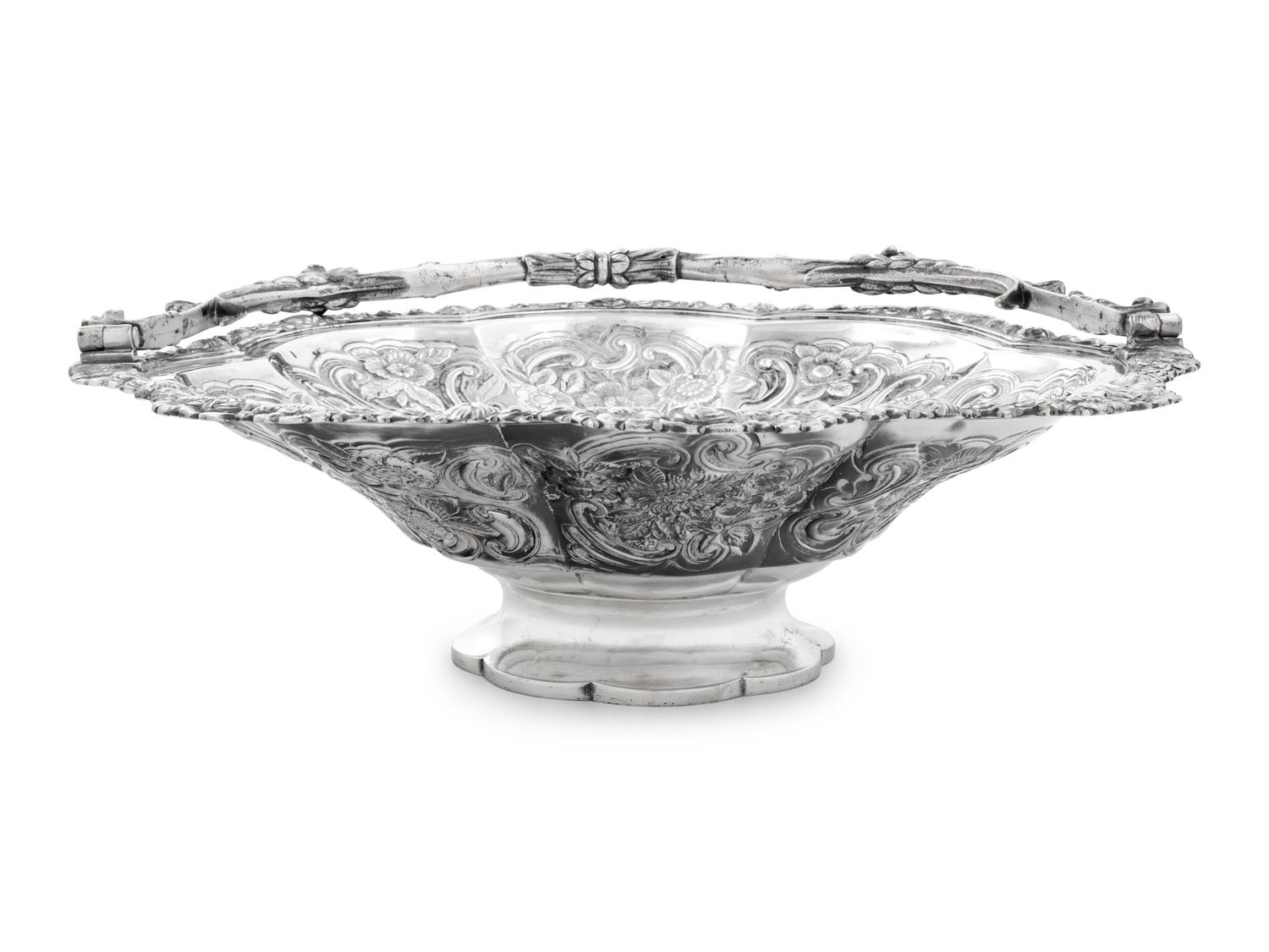 A George III Silver Flower Basket