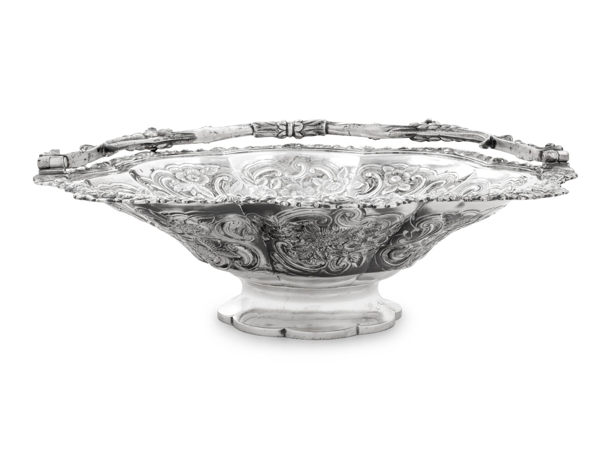 A George III Silver Flower Basket