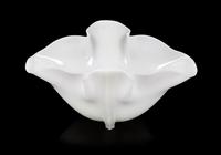 Steuben, 20TH CENTURY, a white Ivrene glass grotesque vase