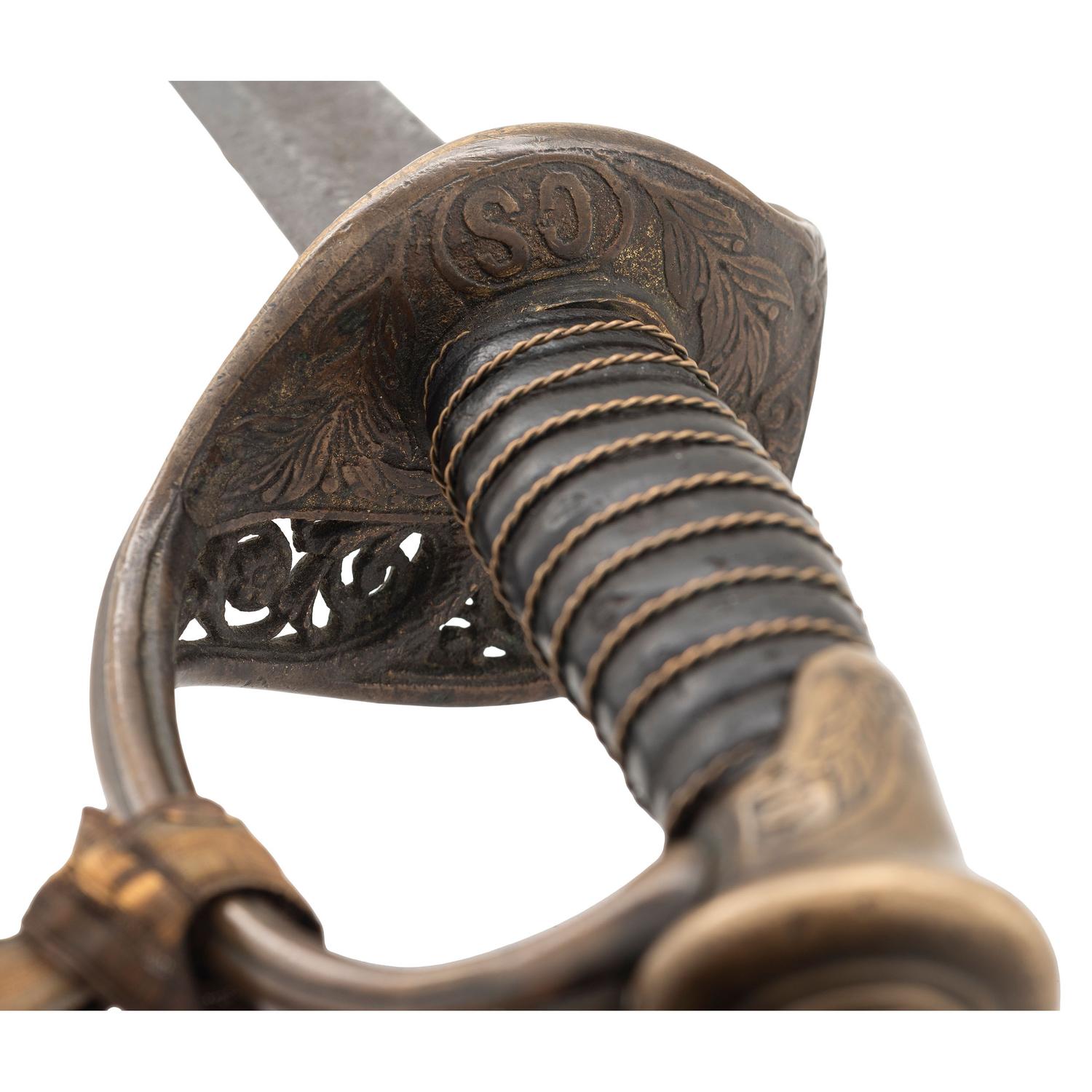 Leech & Rigdon Inside Guard CS Marked Staff & Field Officer's Sword