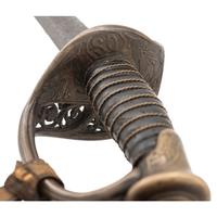 Leech & Rigdon Inside Guard CS Marked Staff & Field Officer's Sword