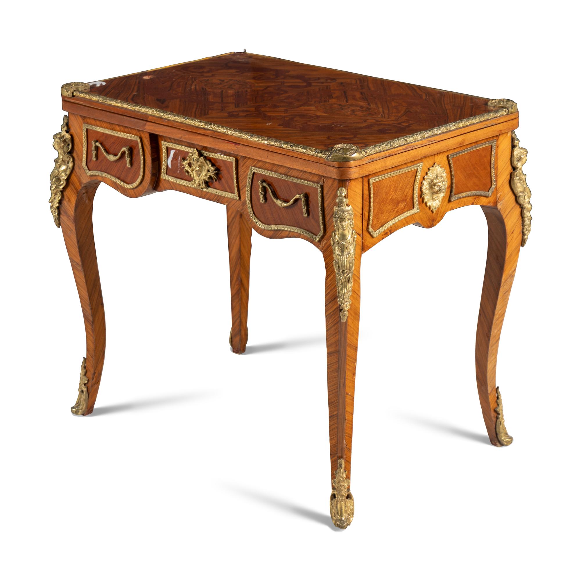A Louis XV/XVI Transitional Style Flip-Top Games Table