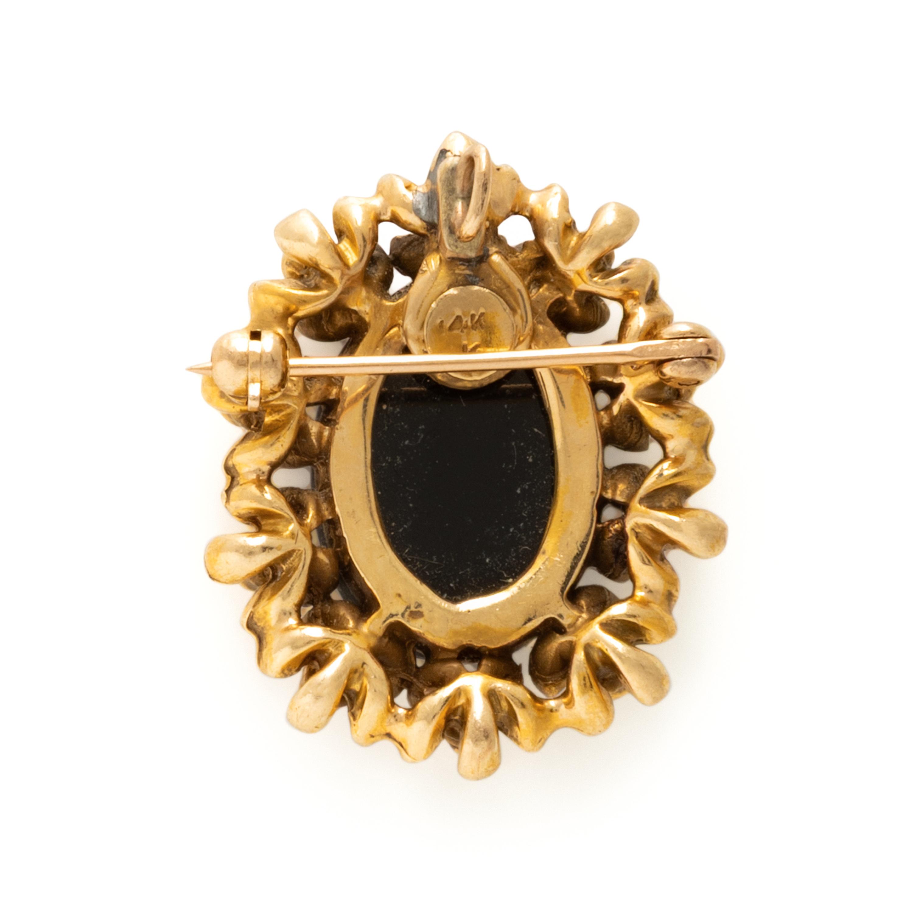 Collection of Mutigem and Yellow Gold Brooches