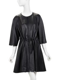 Giorgio Armani Leather Coat, 2000-10s