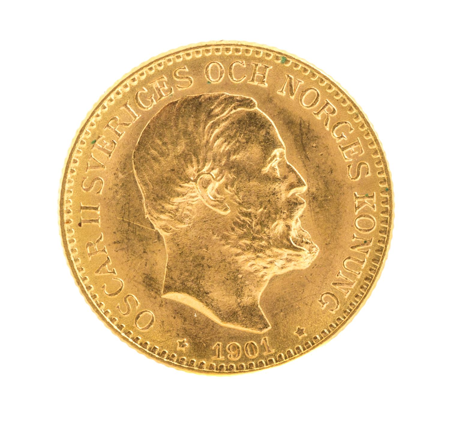 Kingdom of Sweden (1901 CE), — Gold 10 Kroner
