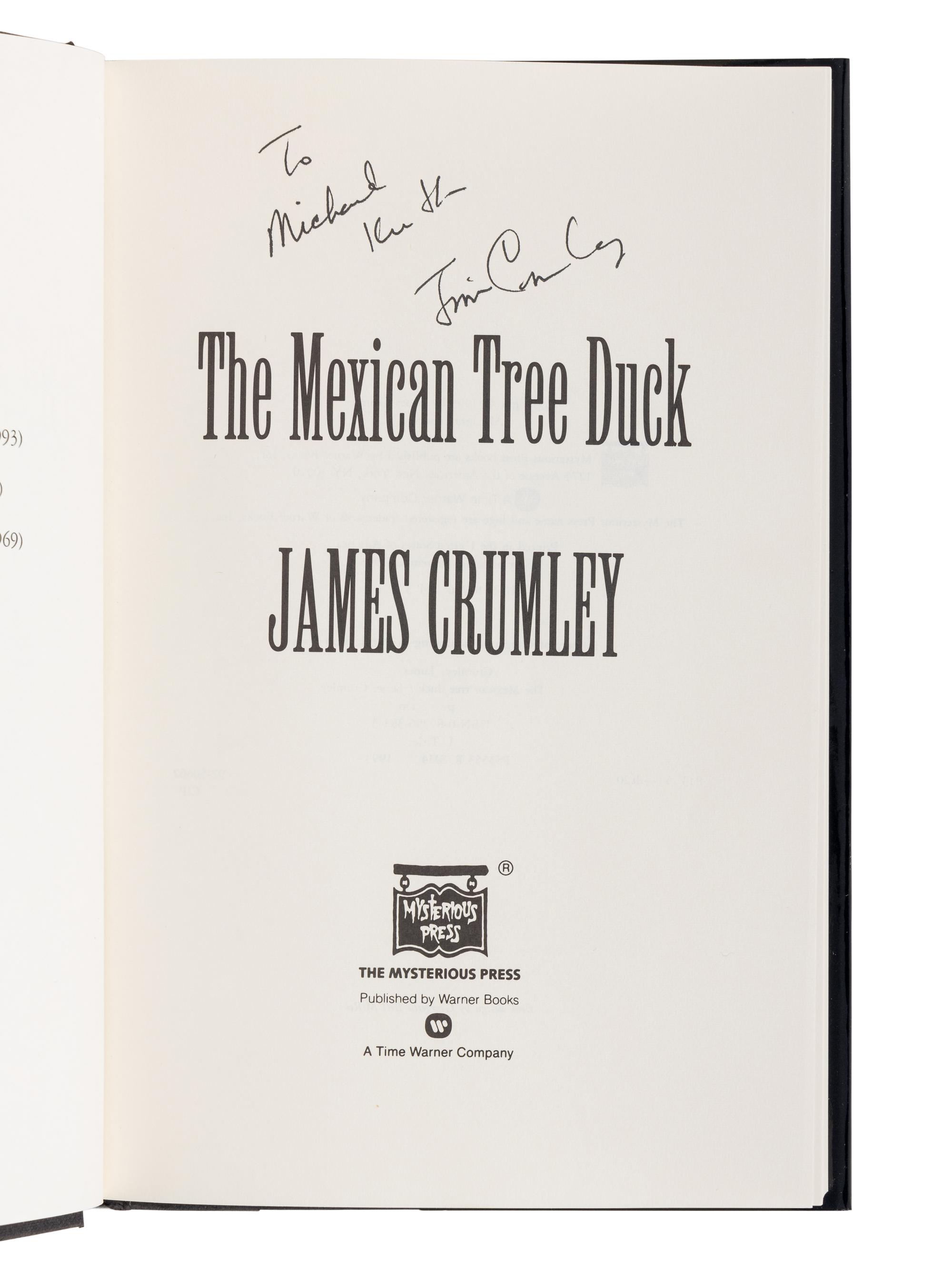CRUMLEY, James (1939-2008). A group of 6 works by Crumley, ALL FIRST OR LIMITED EDITONS, ALL SIGNED OR INSCRIBED, comprising: