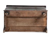 A William and Mary Black Painted Maple and Pine Chest of Drawers