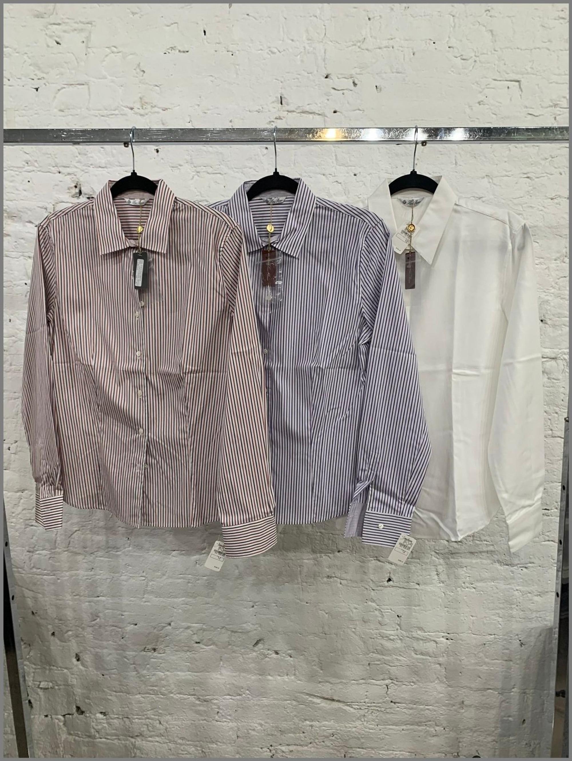 Three Loro Piana Cotton Dress Shirts, 2000s