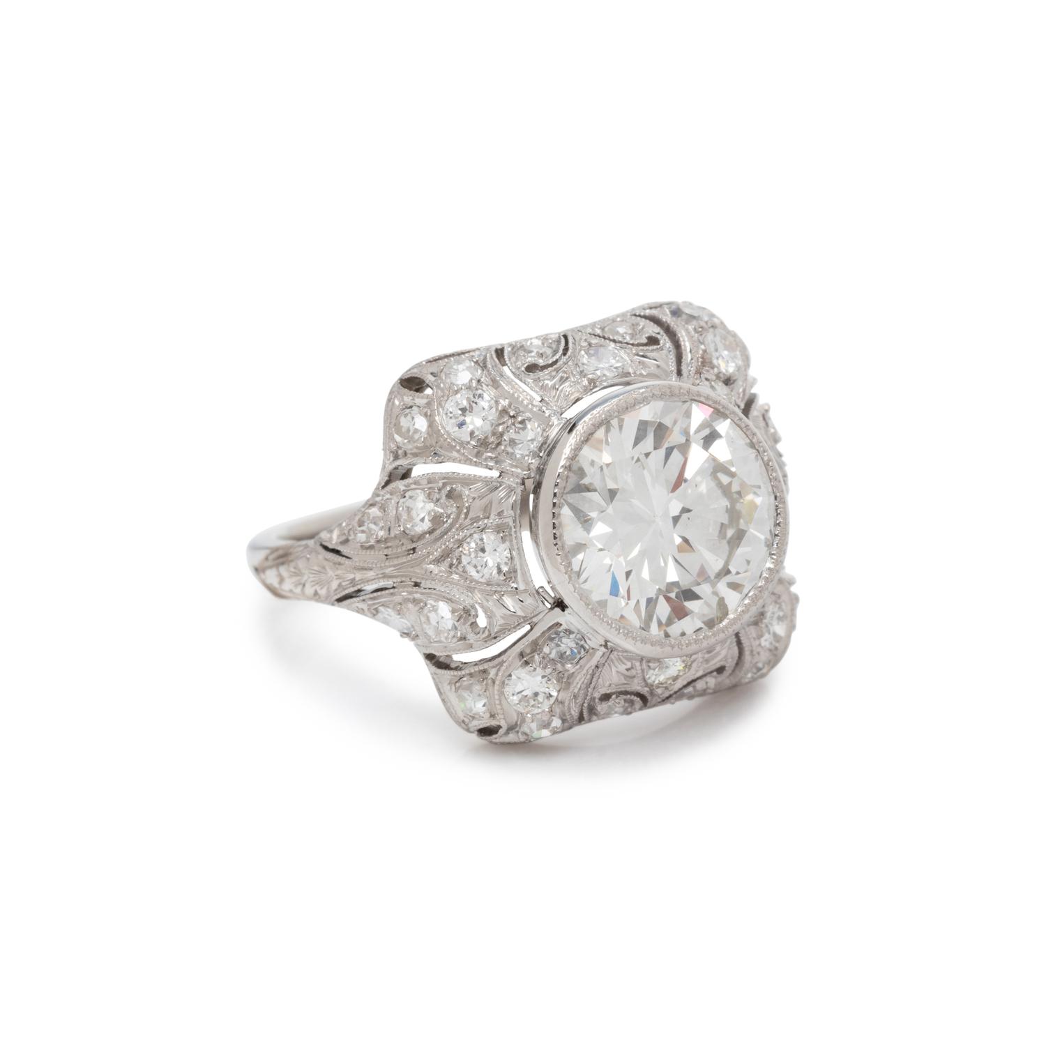 ART DECO, DIAMOND RING