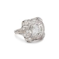 ART DECO, DIAMOND RING