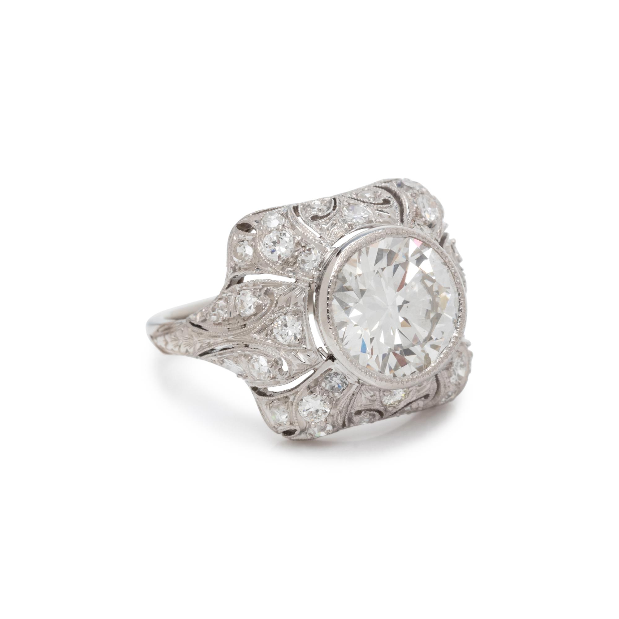ART DECO, DIAMOND RING