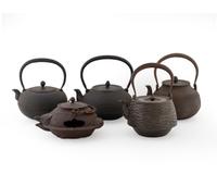Five Japanese Iron Teapots — 20TH CENTURY