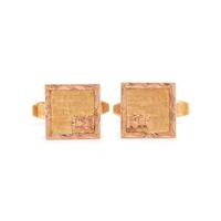 BICOLOR GOLD CUFFLINKS