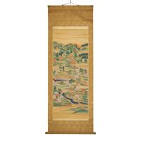 A Japanese Buddhist "Yoshino Mandala" Kakemono, Meiji Period — 明治時期 佛教吉野曼荼羅掛軸