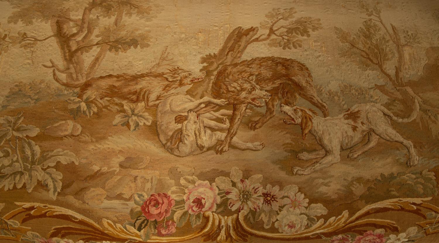 A Louis XVI Style Giltwood Settee with Tapestry Upholstery — LATE 19TH CENTURY